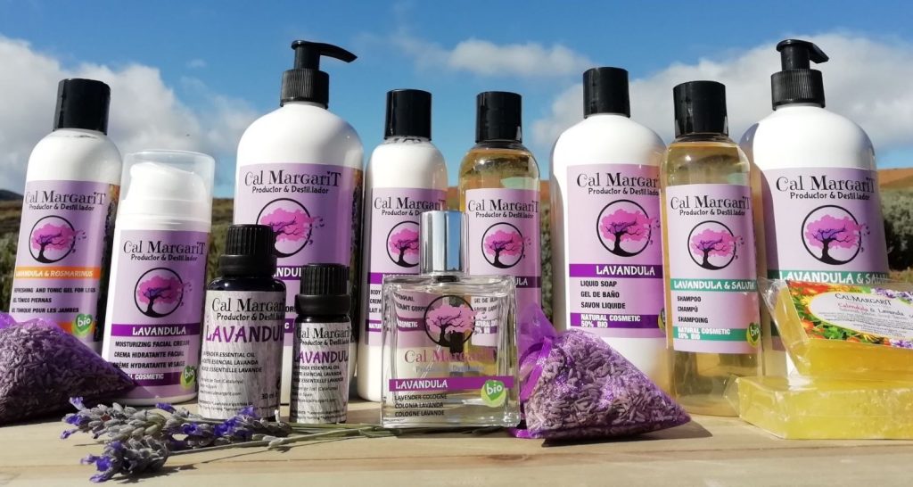 Productos de lavanda naturales