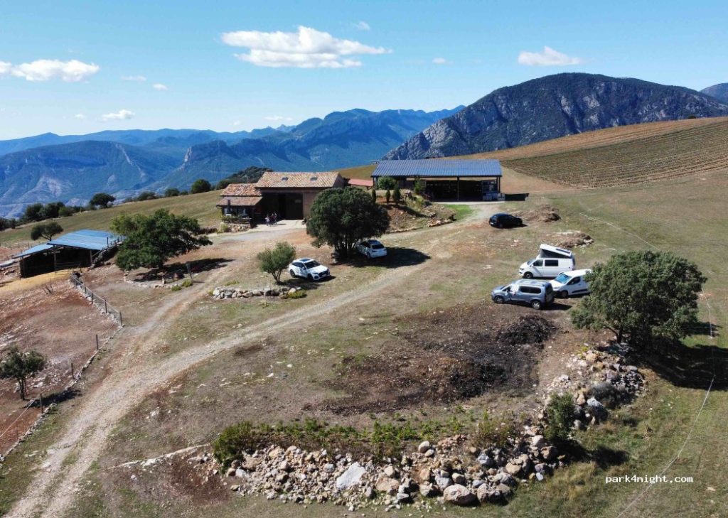 Vista aérea de una finca